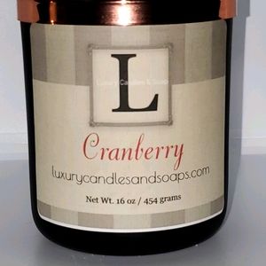 Cranberry wood wick candle